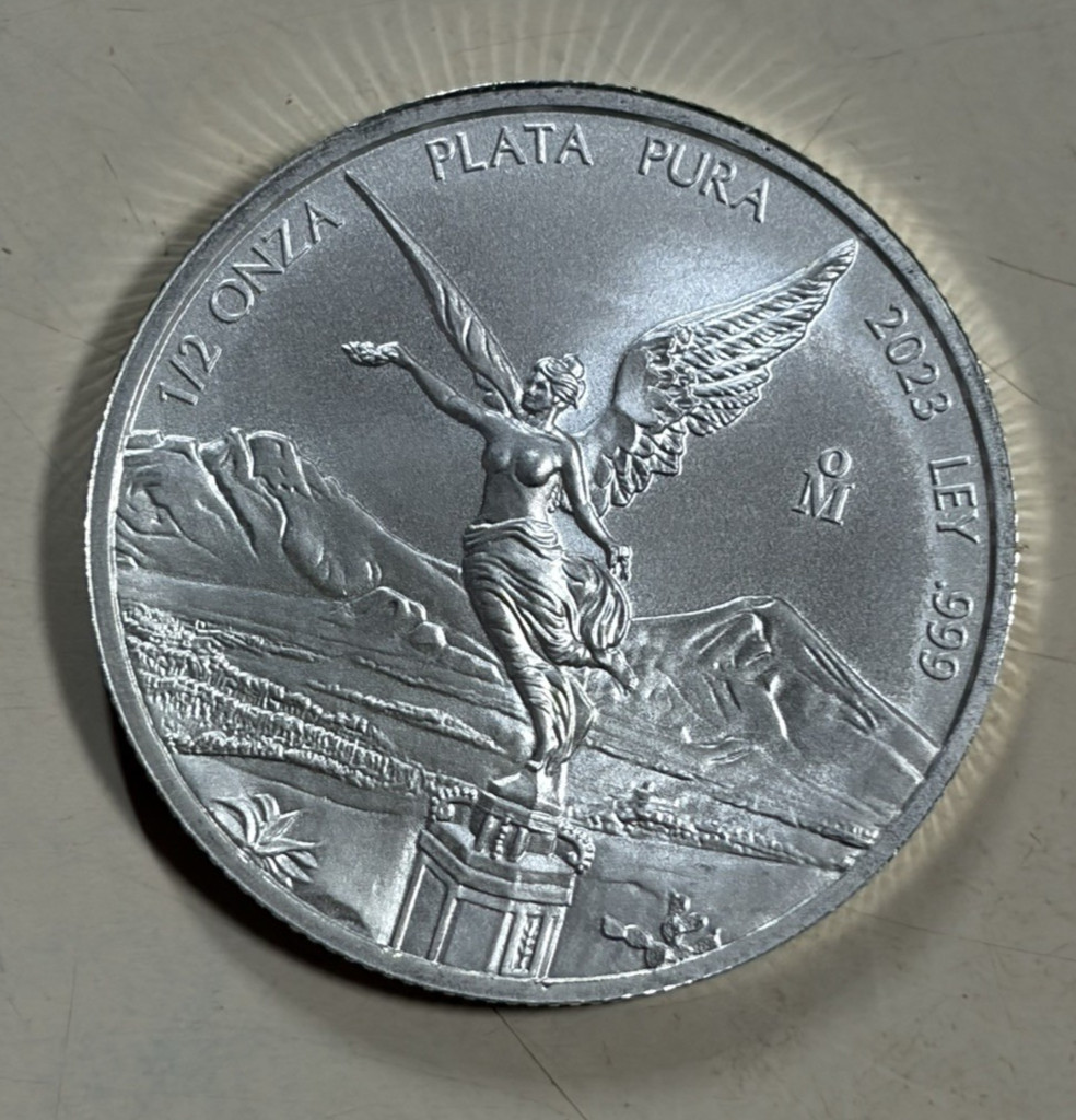 2023 Mo Mexico Libertad Onza 1/2 oz .999 Silver 2023 Mo Mexico Libertad Onza 1/2 oz .999 Silver