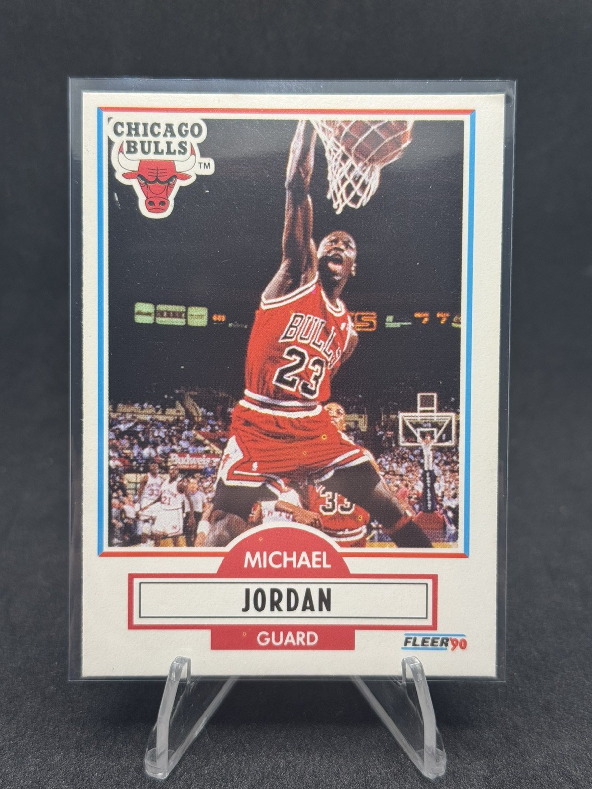 Fleer 1990-91 Fleer Michael Jordan #26 Chicago Bulls NBA Basketball Card