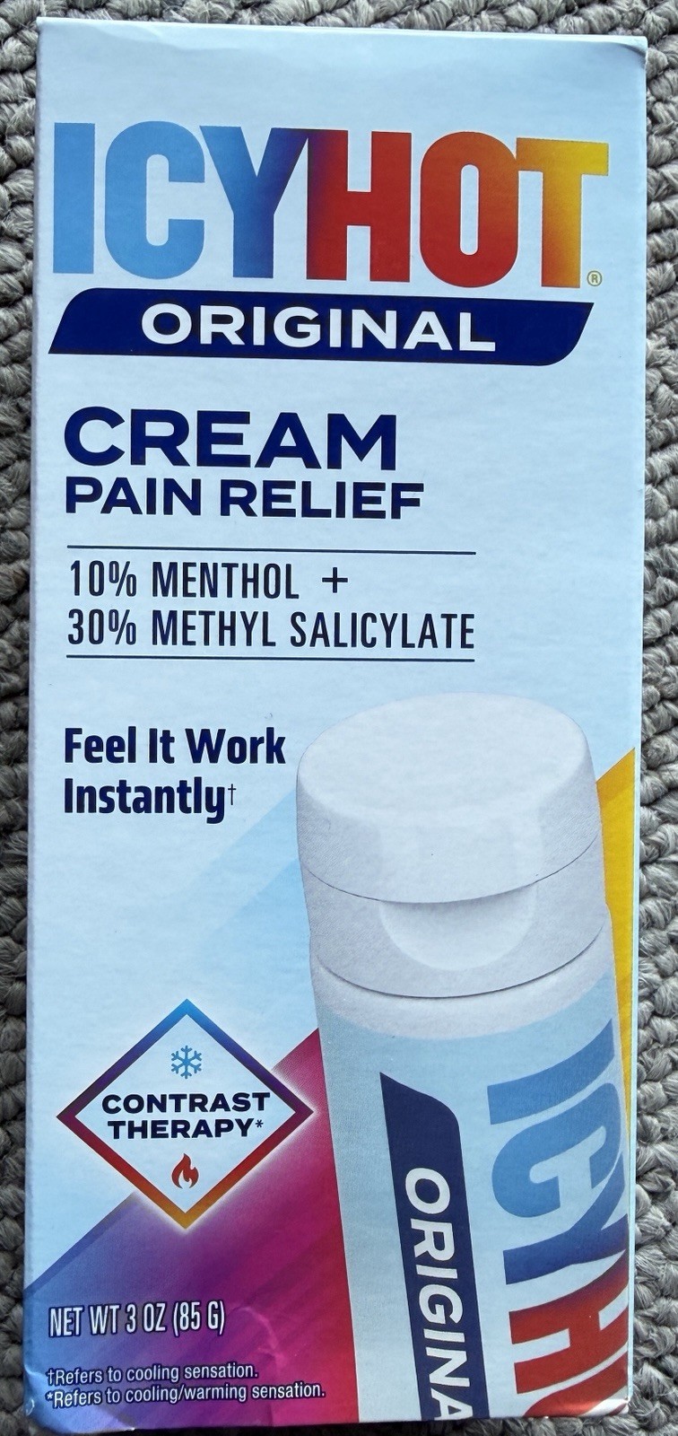 Icy Hot Original Pain Relief Cream 3 oz Extra Strength for Muscle Aches Icy Hot Original Pain Relief Cream 3 oz Extra Strength for Muscle Aches