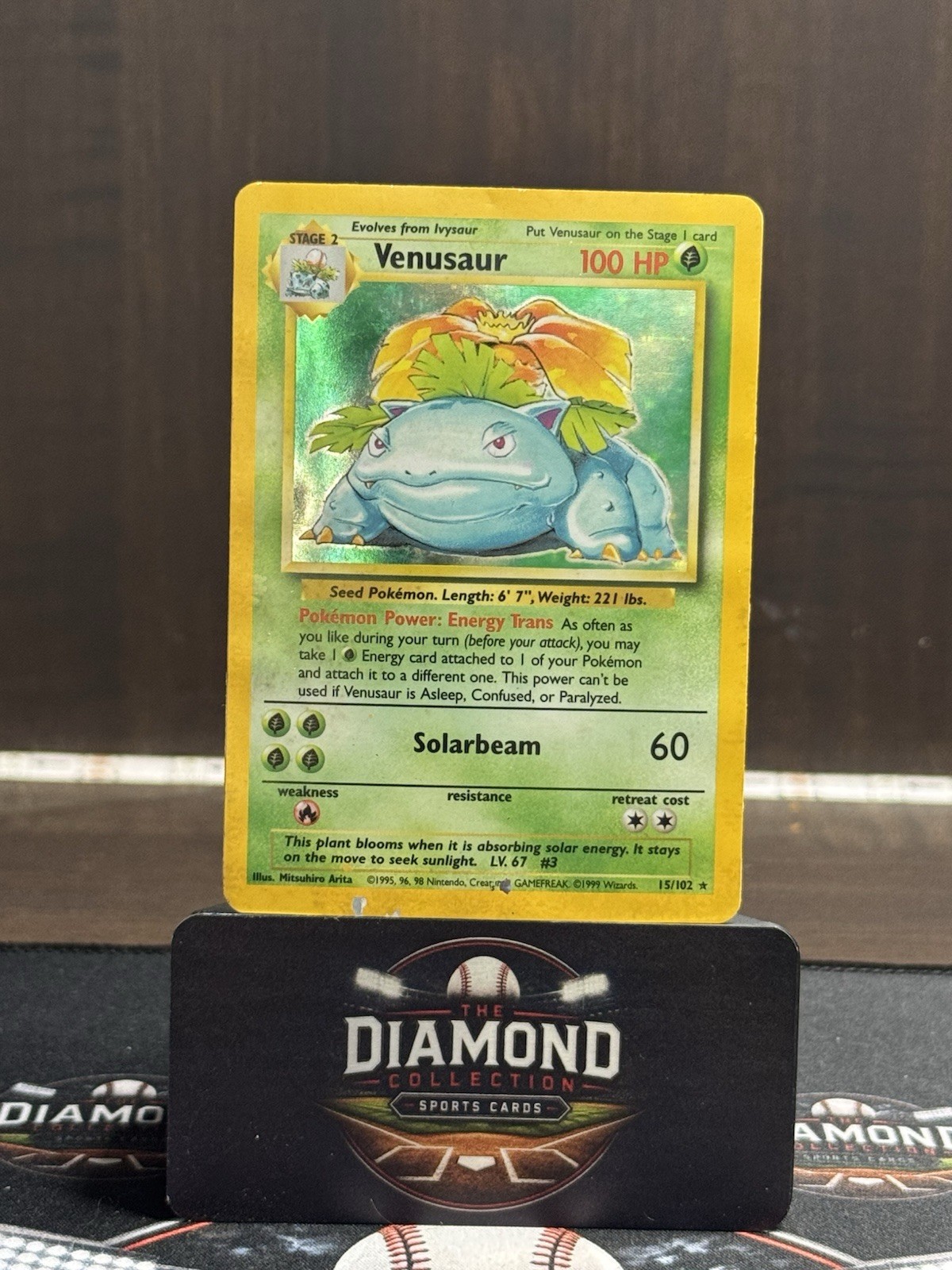 Vintage Venasaur Holo 1999 Pokemon 15/102 Vintage Venasaur Holo 1999 Pokemon 15/102