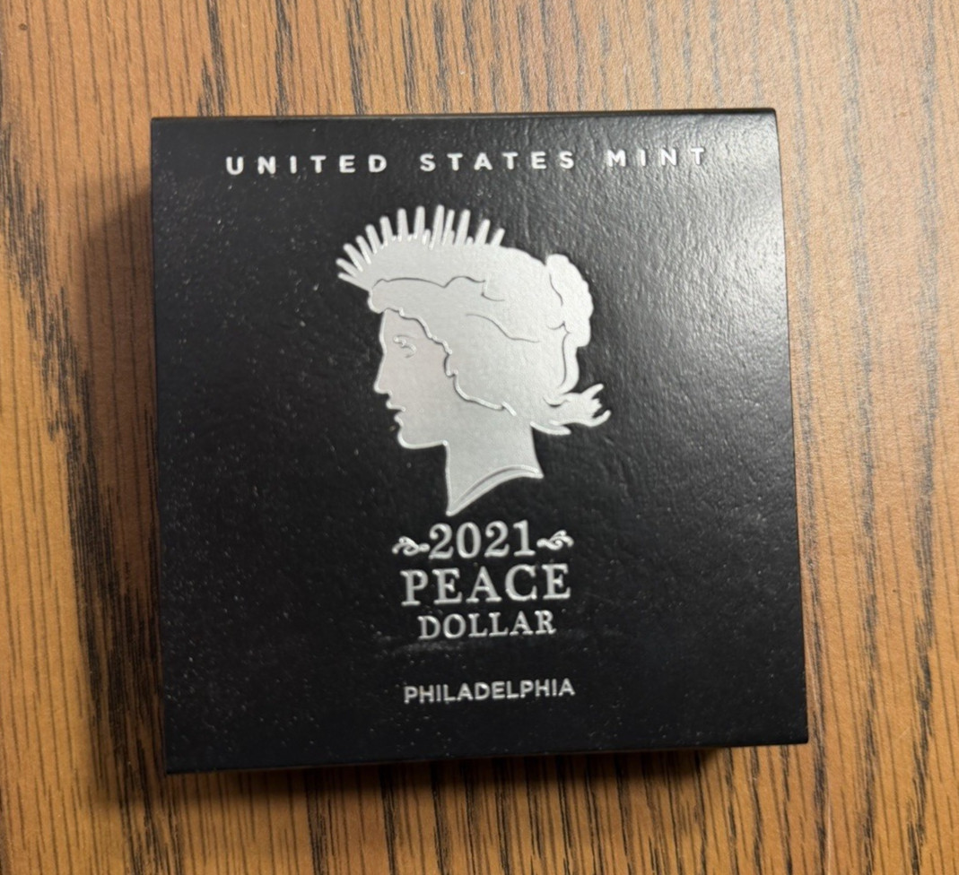 2021 Peace Silver Dollar 21XH Philadelphia .999 Silver OGP Box COA US Mint 2021 Peace Silver Dollar 21XH Philadelphia .999 Silver OGP Box COA US Mint