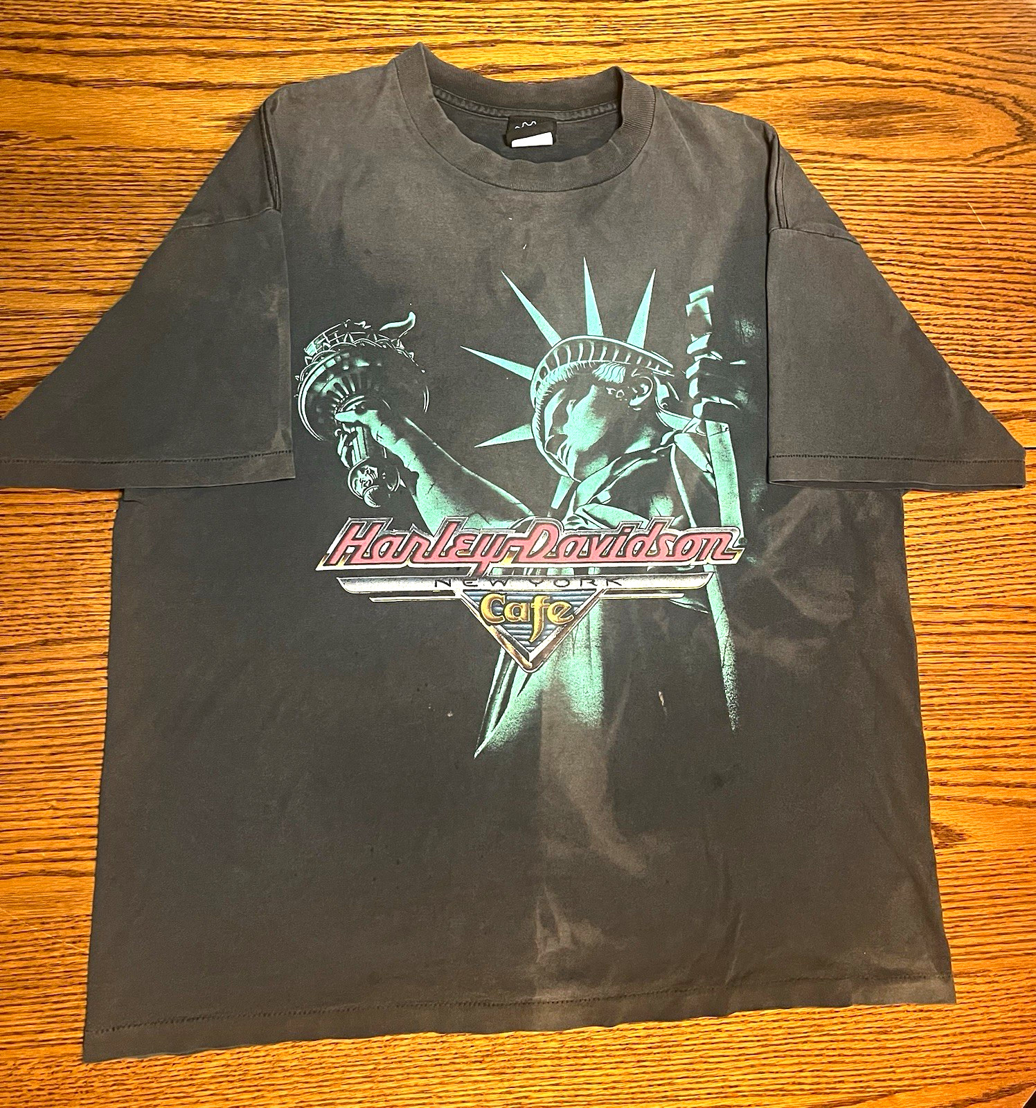 Harley-Davidson Cafe New York Statue of Liberty Graphic Black T-Shirt XL Harley-Davidson Cafe New York Statue of Liberty Graphic Black T-Shirt XL