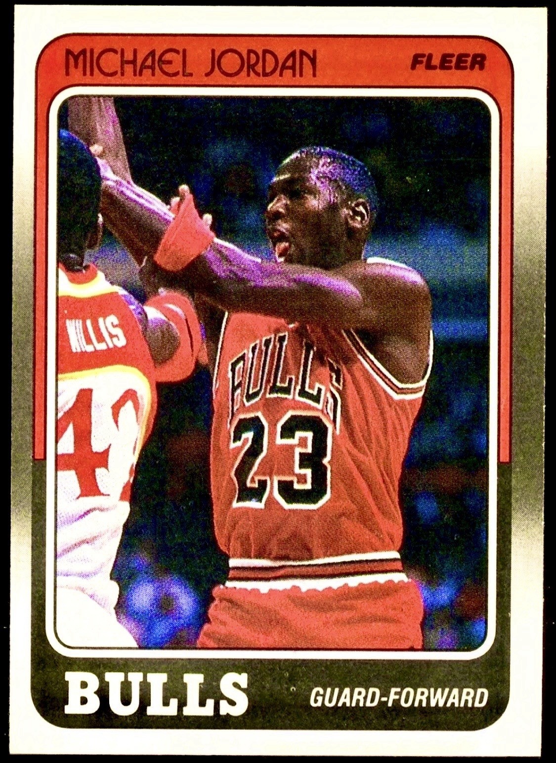 🔥1988-89 Fleer Basketball #17 Michael Jordan🏀Chicago Bulls HOF💎 🔥1988-89 Fleer Basketball #17 Michael Jordan🏀Chicago Bulls HOF💎