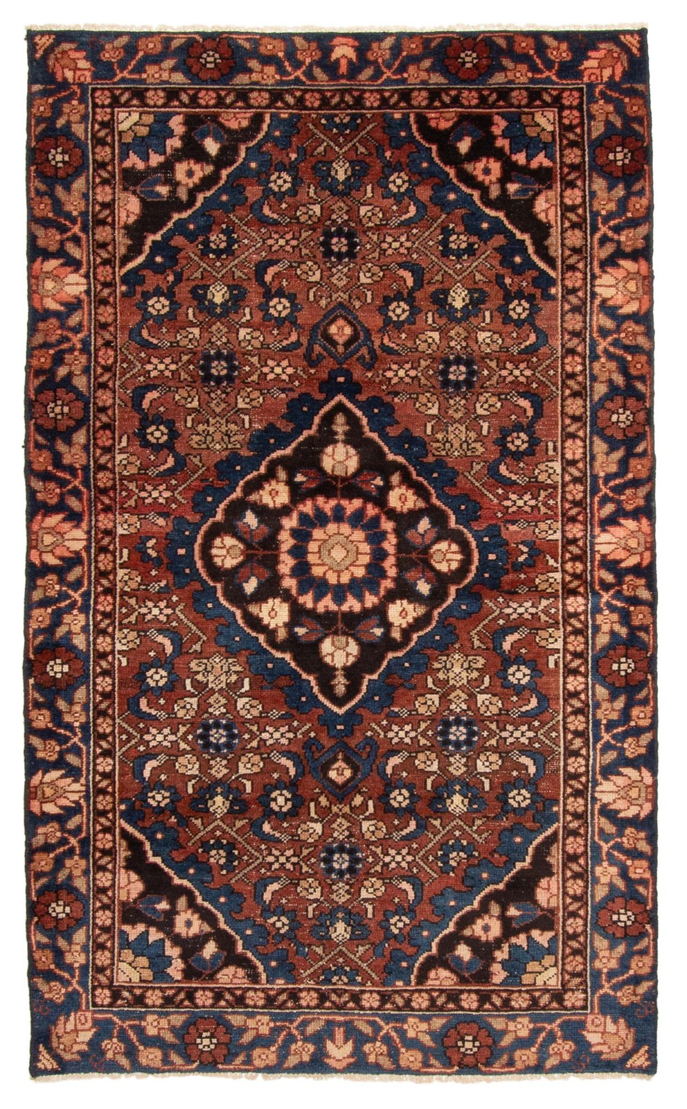 Traditional Vintage Hand-Knotted Area Rug 3'10