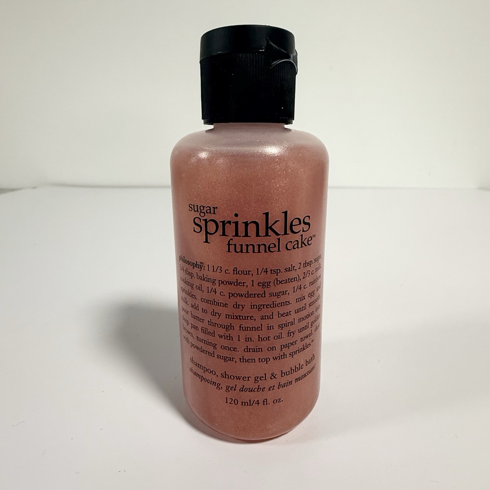 Philosophy Sugar Sprinkles Funnel Cake 4 Oz Shampoo Shower Gel Bubble Bath 2011