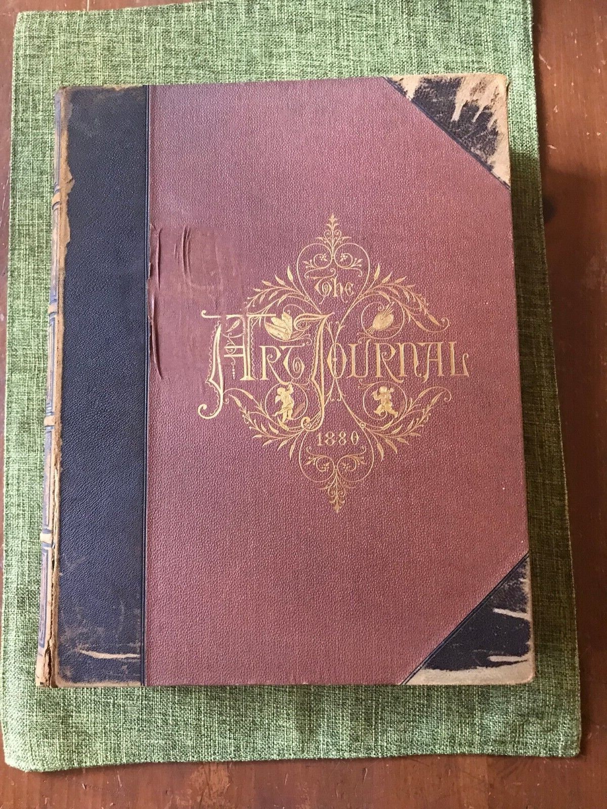 Art Journal for 1880, D.Appleton, leather  XF engraved plates/paper NO FOXING  