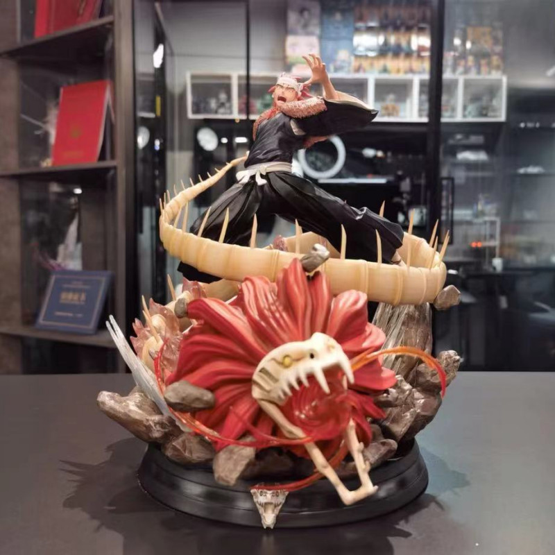 JZ Studio Bleach Abarai Renji Resin GK Model Painted Statue In Stock Led Light