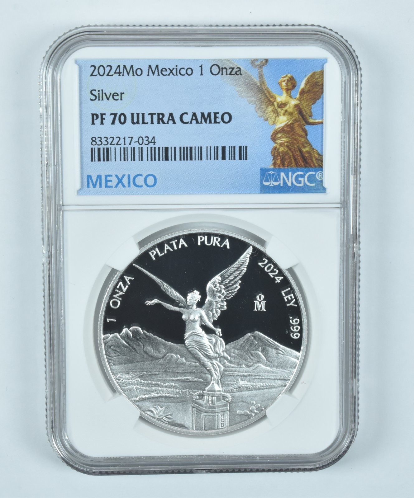 2024 Mo Mexico 1 Onza Silver Libertad PF70 UCAM NGC Mexico Label 2024 Mo Mexico 1 Onza Silver Libertad PF70 UCAM NGC Mexico Label