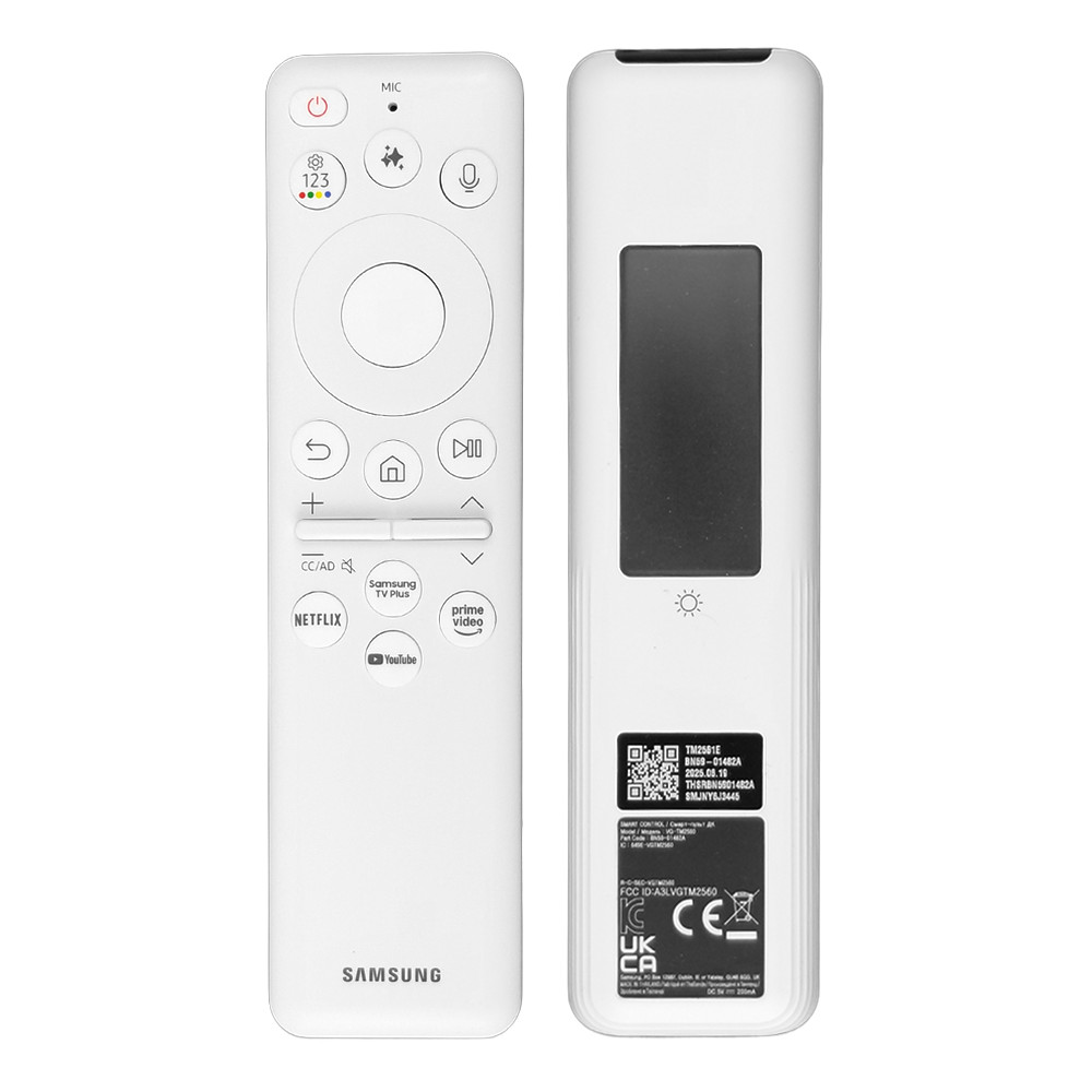 New Original Samsung White Solar Cell Smart TV Voice Remote Control TM2561E