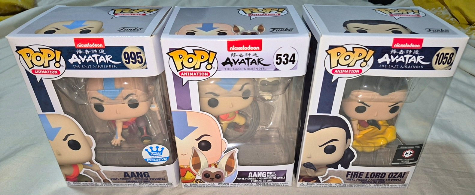 Funko Pop Animation Aang #995 Avatar The Last Airbender Boxed Unopened