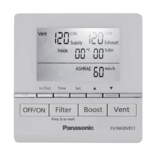 Panasonic FV-SW20VEC1 Intelli-Balance 200 LCD Wall Control Panasonic FV-SW20VEC1 Intelli-Balance 200 LCD Wall Control