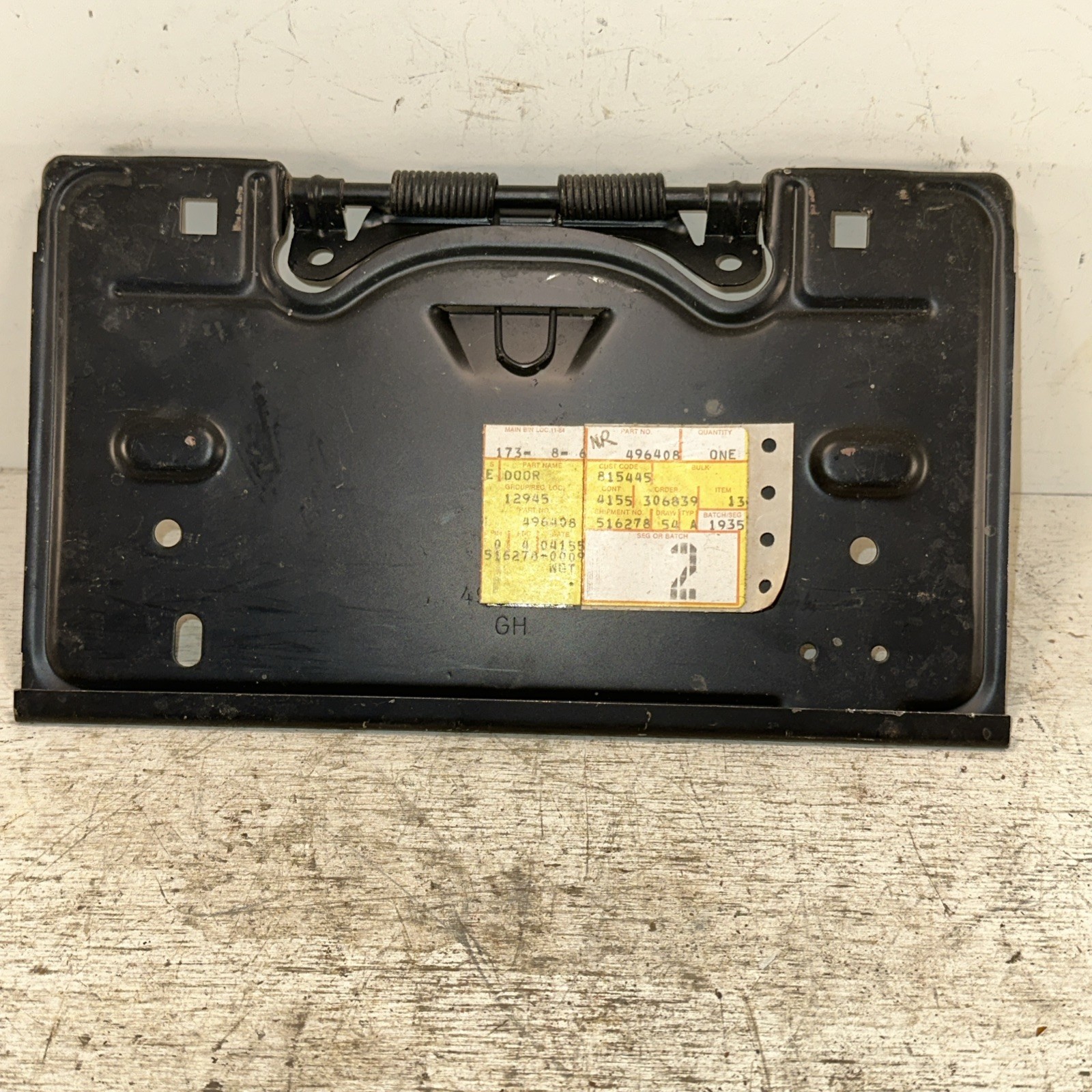 New OEM 496408 1974 - 1977 GM A Or B Body Fuel Door Tag Plate Chevelle Malibu New OEM 496408 1974 - 1977 GM A Or B Body Fuel Door Tag Plate Chevelle Malibu