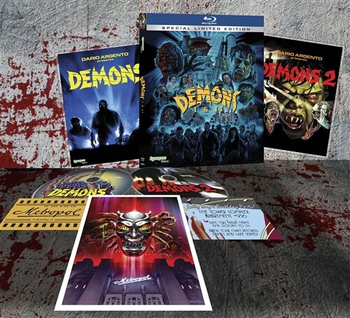 DEMONS 1 + 2 New Sealed Blu-ray Special Limited Edition Lumberto Bava