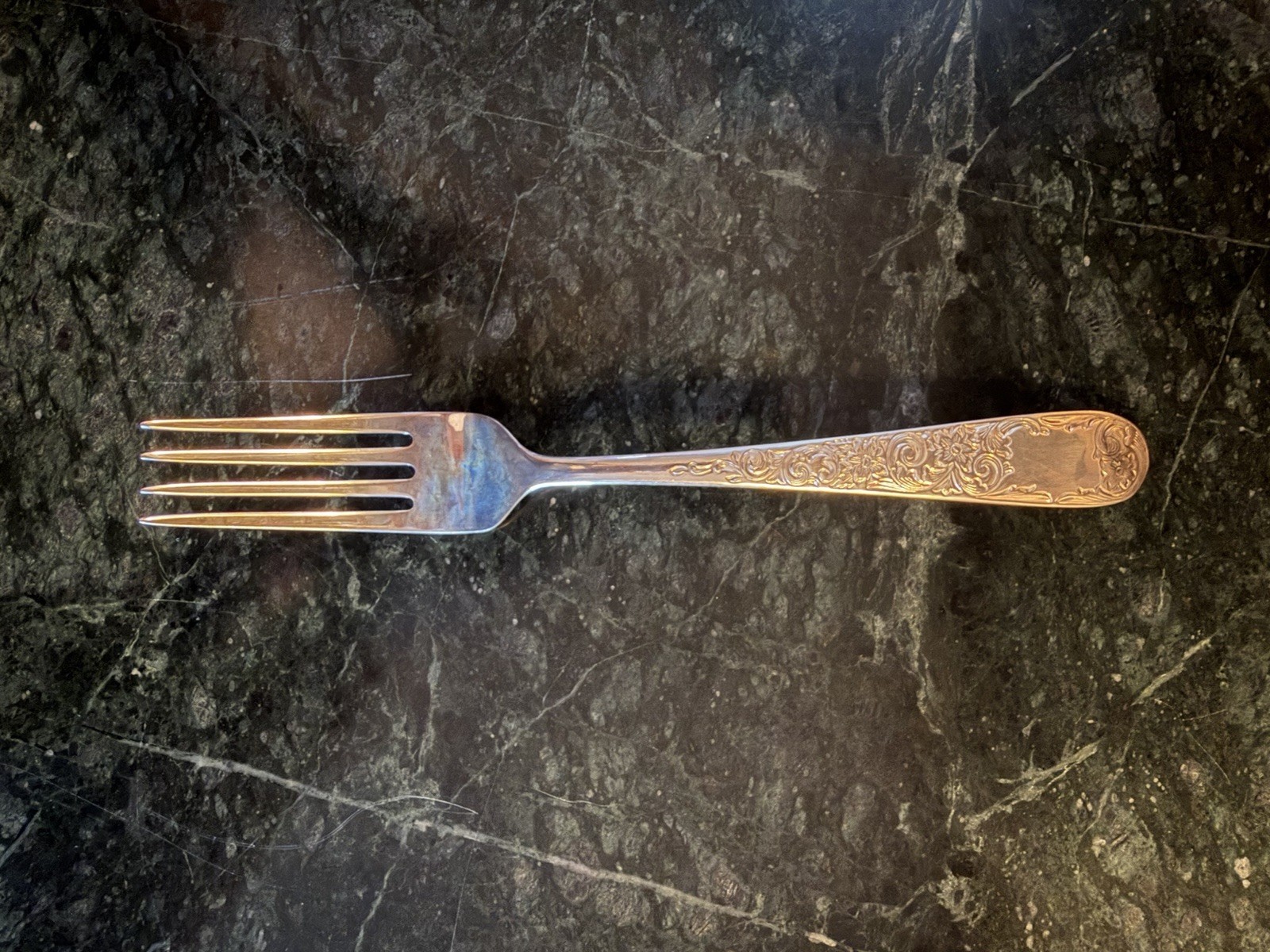 Kirk Stieff Old Maryland Engraved Sterling Silver Place Fork 7-1/4 Kirk Stieff Old Maryland Engraved Sterling Silver Place Fork 7-1/4