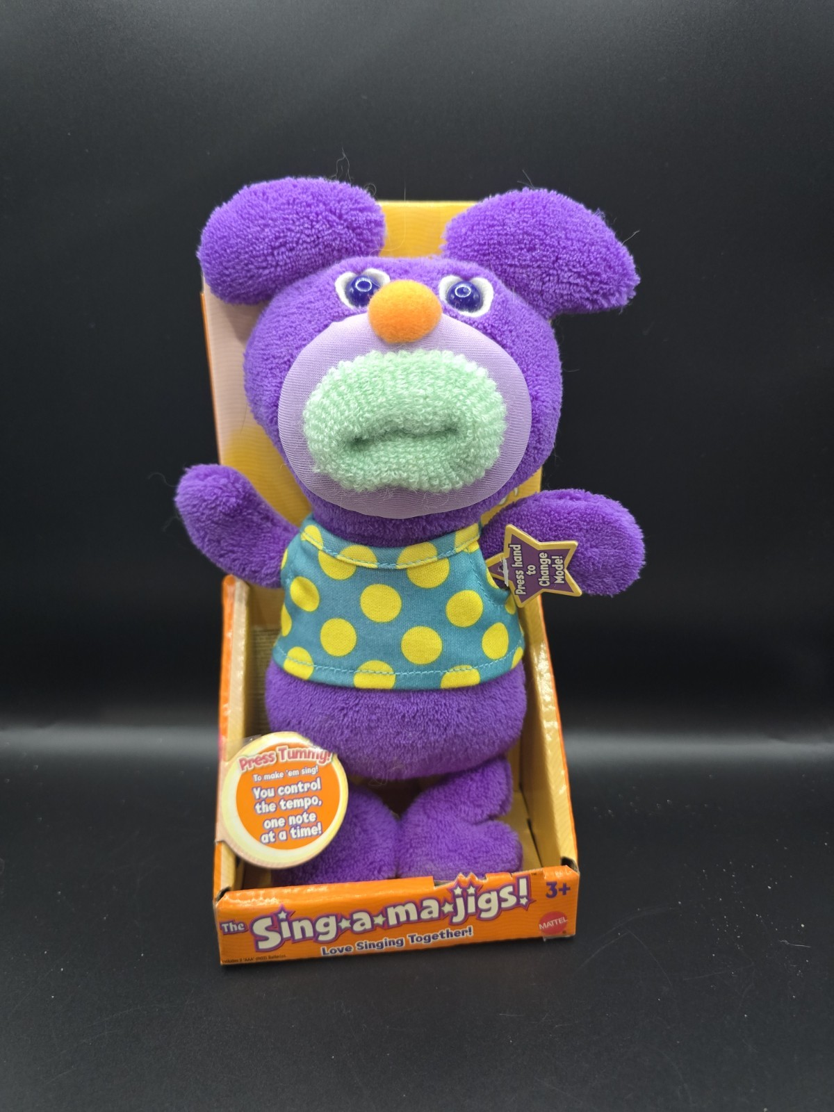 New Sing A Ma Jigs Purple Plush Sings Clementine 2010 Mattel Fisher Price New Sing A Ma Jigs Purple Plush Sings Clementine 2010 Mattel Fisher Price