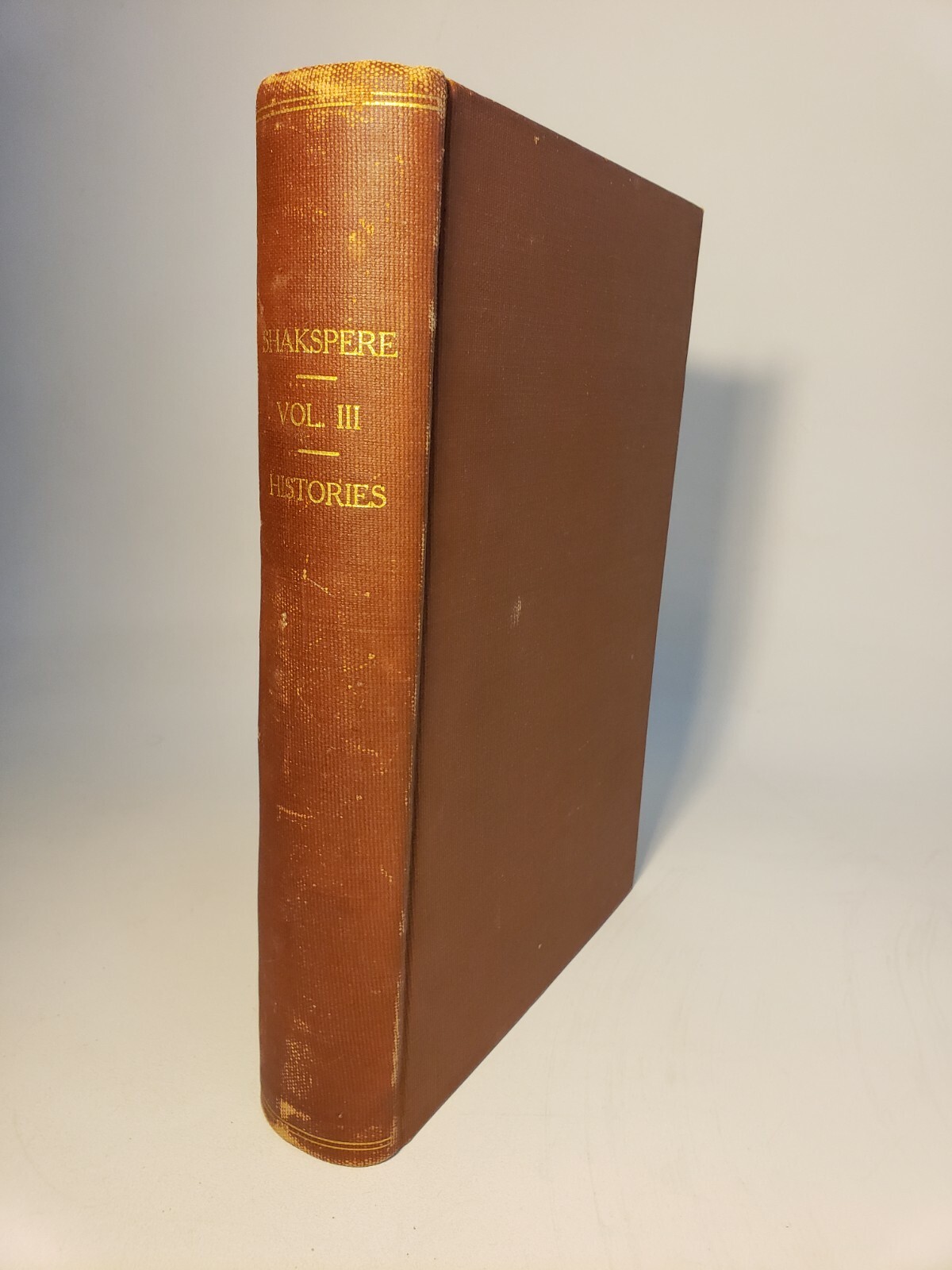 c.1850 SHAKSPERE\'S WORKS VOL III HISTORIES w/ ILLUST BY MEADOWS STEEL PLATE ENGR