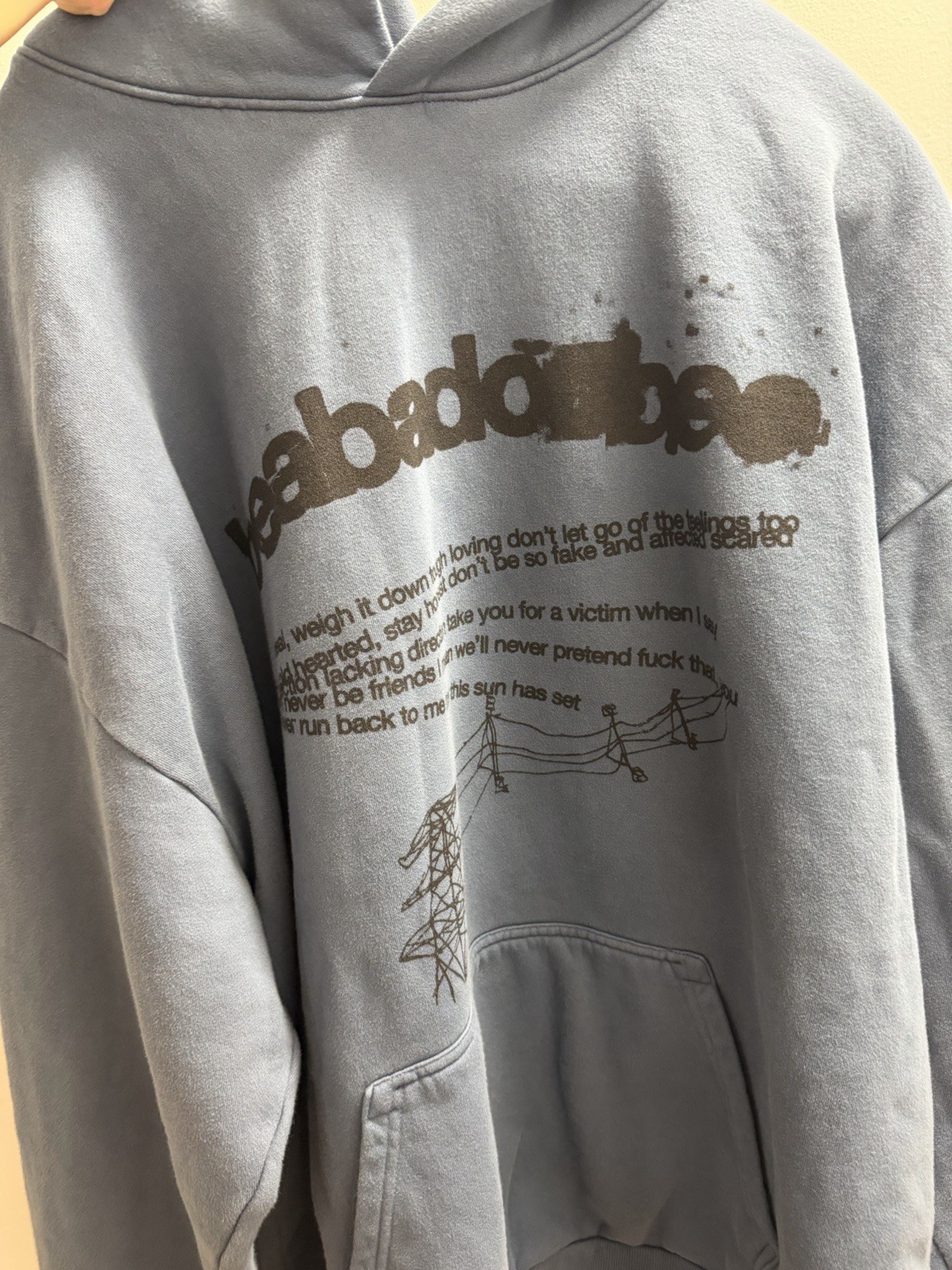 Beabadoobee The Pylon Tour Merch - Sun Has Set Blue Hoodie Blue Hoodie - 3XL New Beabadoobee The Pylon Tour Merch - Sun Has Set Blue Hoodie Blue Hoodie - 3XL New