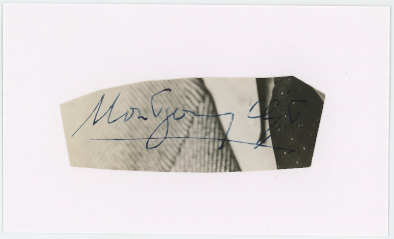 Montgomery Clift American Actor Autographed Signed Index Card AMCo COA 30454