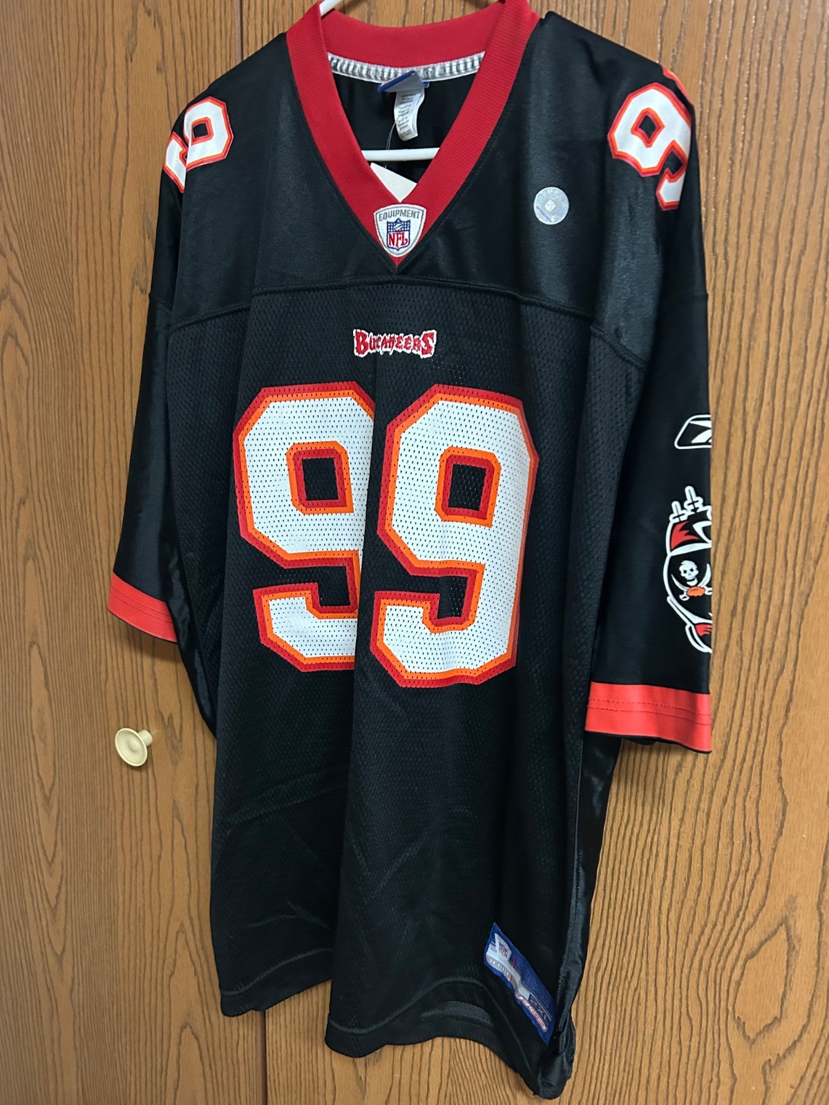 Rare Warren Sapp Y2K Alt Black HTF Tampa Bay Buccaneers Reebok Jersey 2XL - NWT Rare Warren Sapp Y2K Alt Black HTF Tampa Bay Buccaneers Reebok Jersey 2XL - NWT