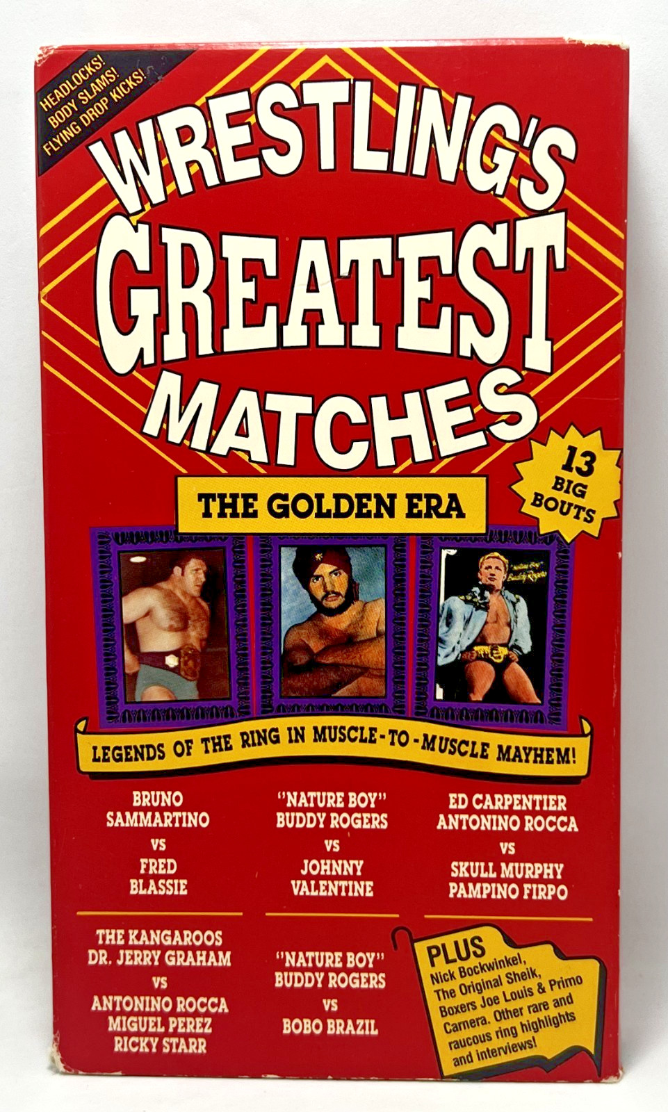 Vintage Wrestling\'s Greatest Matches The Golden Era VHS 13 Bouts Pro Wrestling Vintage Wrestling\'s Greatest Matches The Golden Era VHS 13 Bouts Pro Wrestling