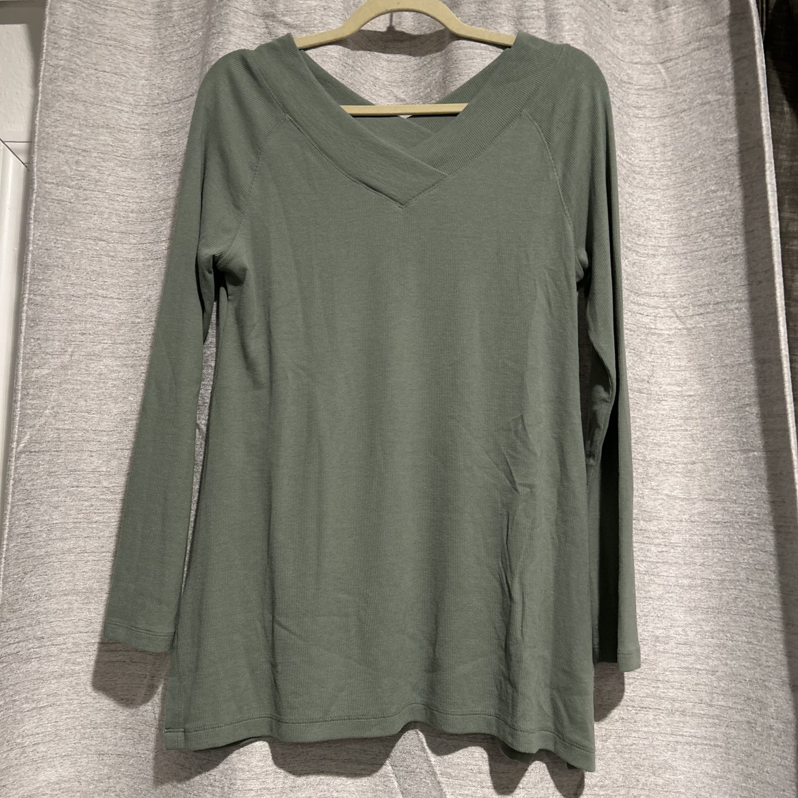 Soft Surroundings Womens Green Sweater Size S Small Rib Knit Pullover 2BG18 EUC Soft Surroundings Womens Green Sweater Size S Small Rib Knit Pullover 2BG18 EUC