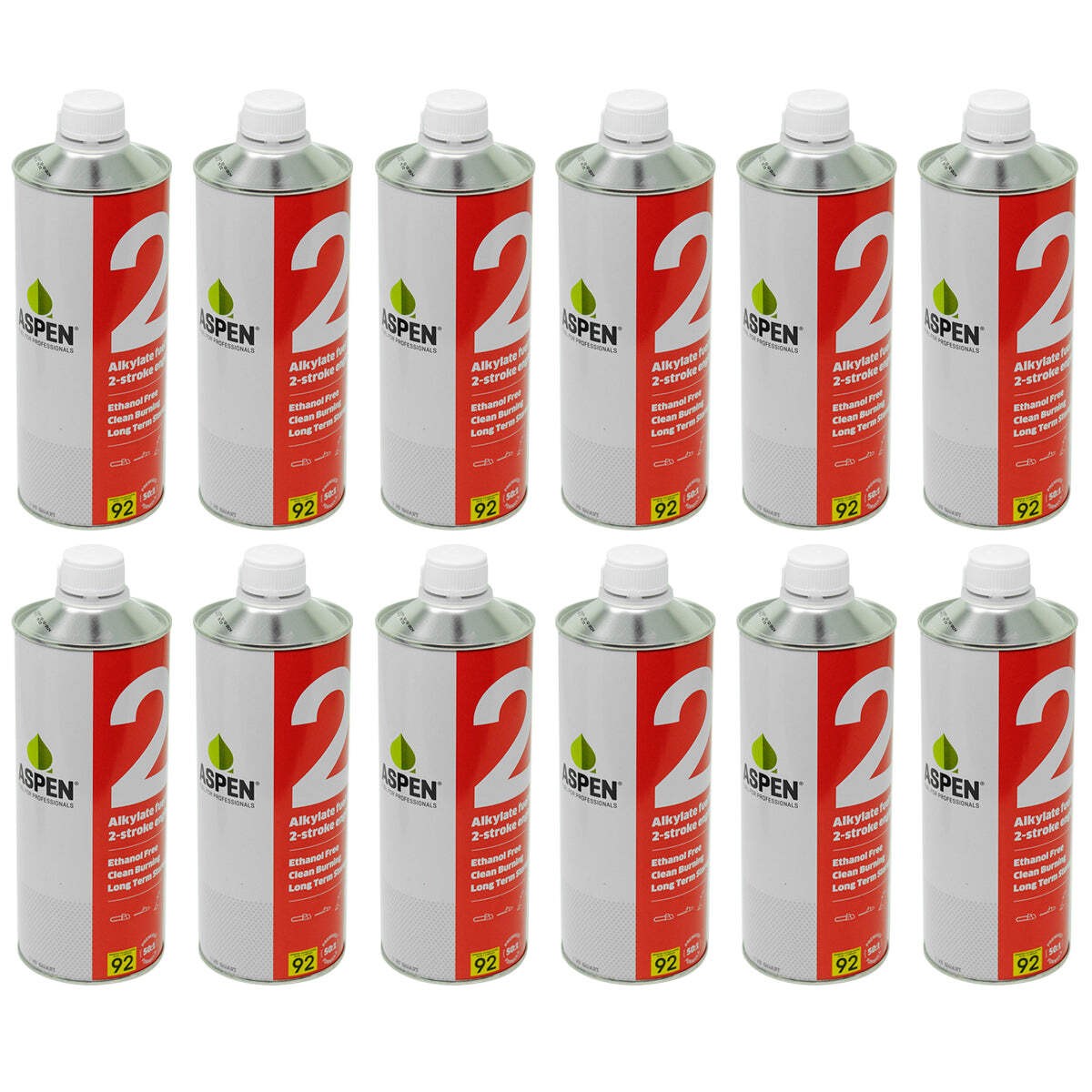 12PK Aspen 2TFRT001USA480 2 Ethanol Free 2-Cycle Fuel 1 Quart