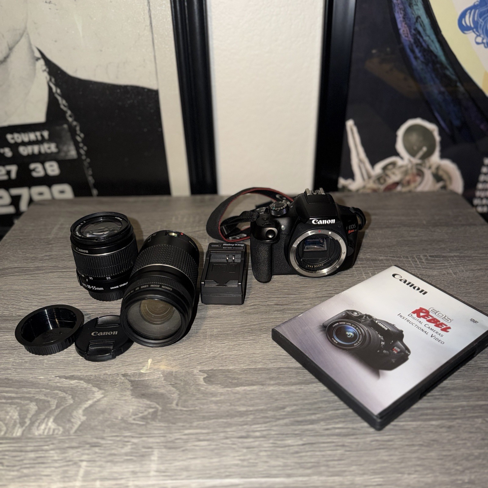 Canon EOS Rebel T6 DSLR Camera Kit w/ EF-S 18-55mm IS II & 75-300mm EF III Lens Canon EOS Rebel T6 DSLR Camera Kit w/ EF-S 18-55mm IS II & 75-300mm EF III Lens