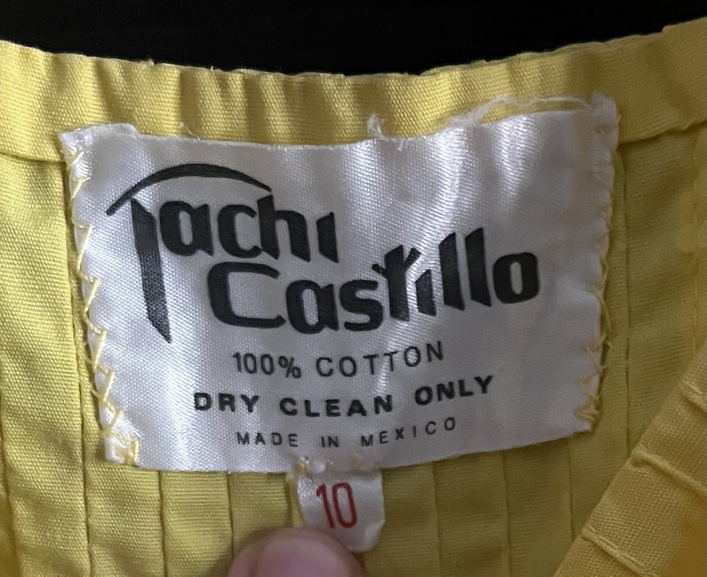 TACHI CASTILLO - vintage circa 1960s - Mexican peasant style maxi dress (889) TACHI CASTILLO - vintage circa 1960s - Mexican peasant style maxi dress (889)