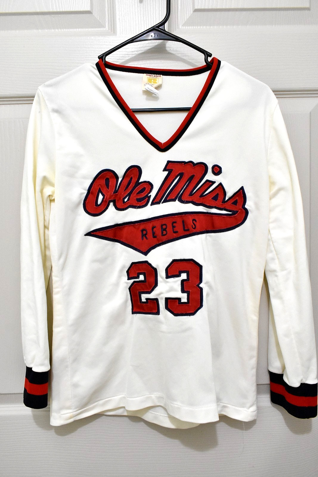 Vintage Ole Miss Rebels Women’s Russell Jersey #23 Size Misses 16, V-Neck
