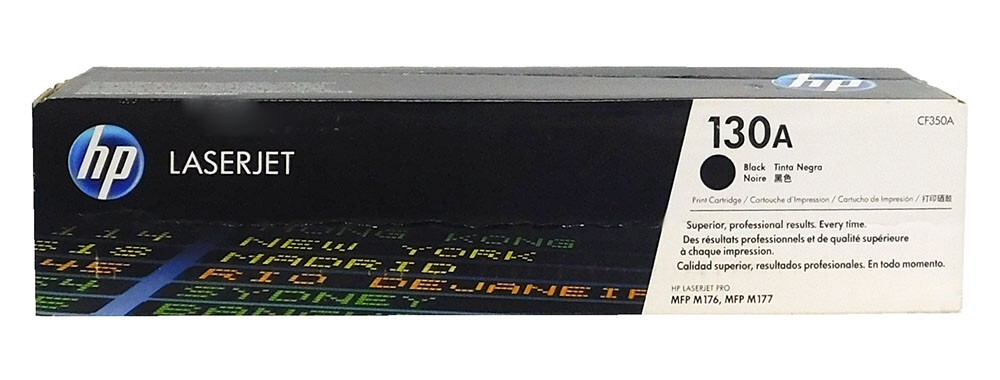 HP 130A CF350A Black Toner Cartridge - LaserJet Pro M176 M177 HP 130A CF350A Black Toner Cartridge - LaserJet Pro M176 M177