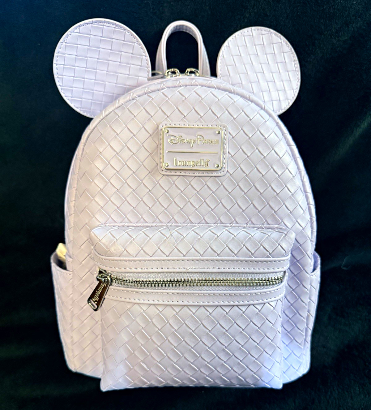 Loungefly Disney Parks Mickey Mouse Ear Mini Backpack, Lavender Color Loungefly Disney Parks Mickey Mouse Ear Mini Backpack, Lavender Color
