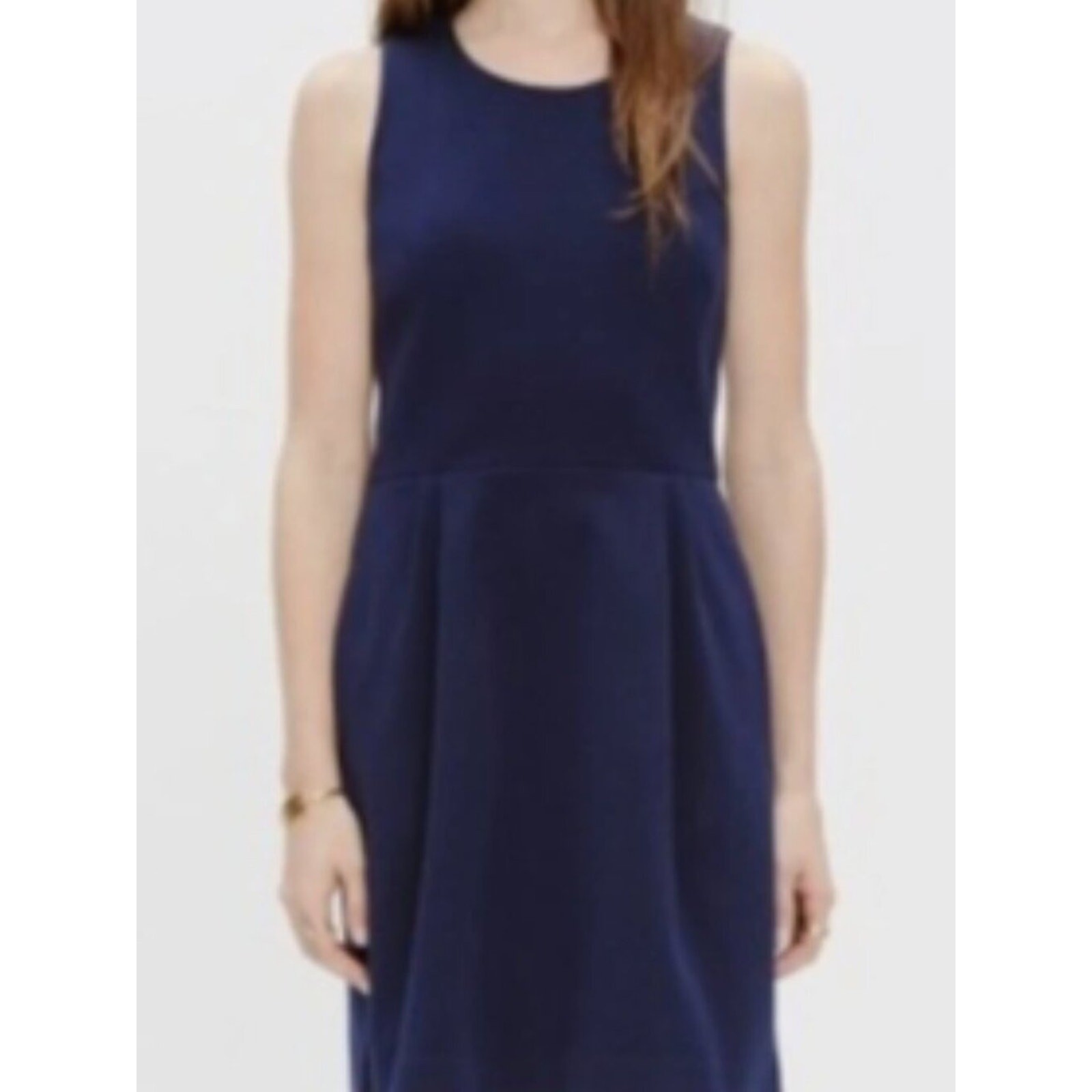Madewell Navy Verse Ponte Fit & Flare Pocket Mini Dress Size M