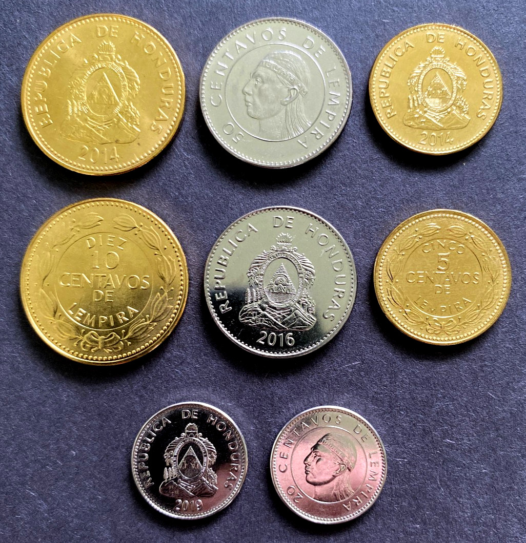 Honduras 4 Coins Set 5, 10, 20, 50 Centavos UNC World Coins Honduras 4 Coins Set 5, 10, 20, 50 Centavos UNC World Coins