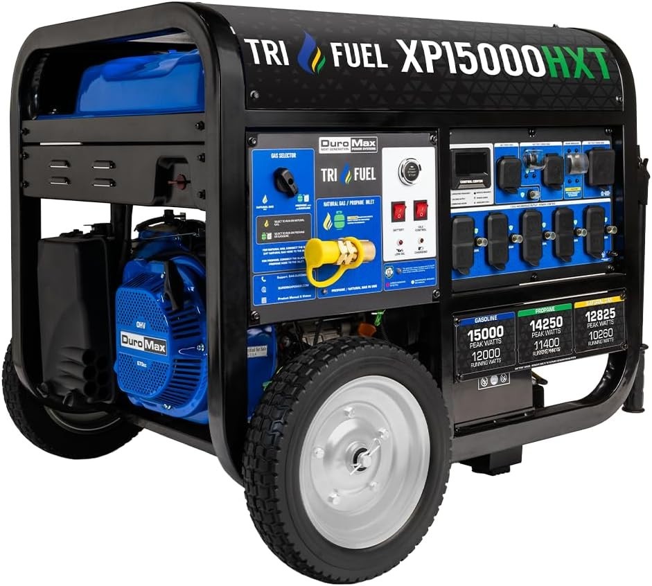 XP15000HXT 15,000 Watt Tri Fuel Portable Home Power Backup HXT Generator w/CO Al XP15000HXT 15,000 Watt Tri Fuel Portable Home Power Backup HXT Generator w/CO Al