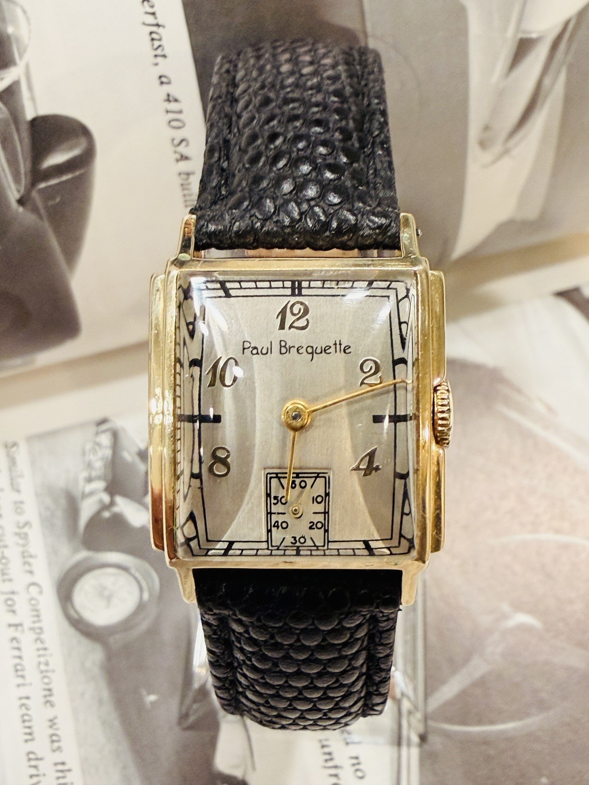 Vintage Paul Breguette 14K Yellow Gold- Tank Style Watch Vintage Paul Breguette 14K Yellow Gold- Tank Style Watch