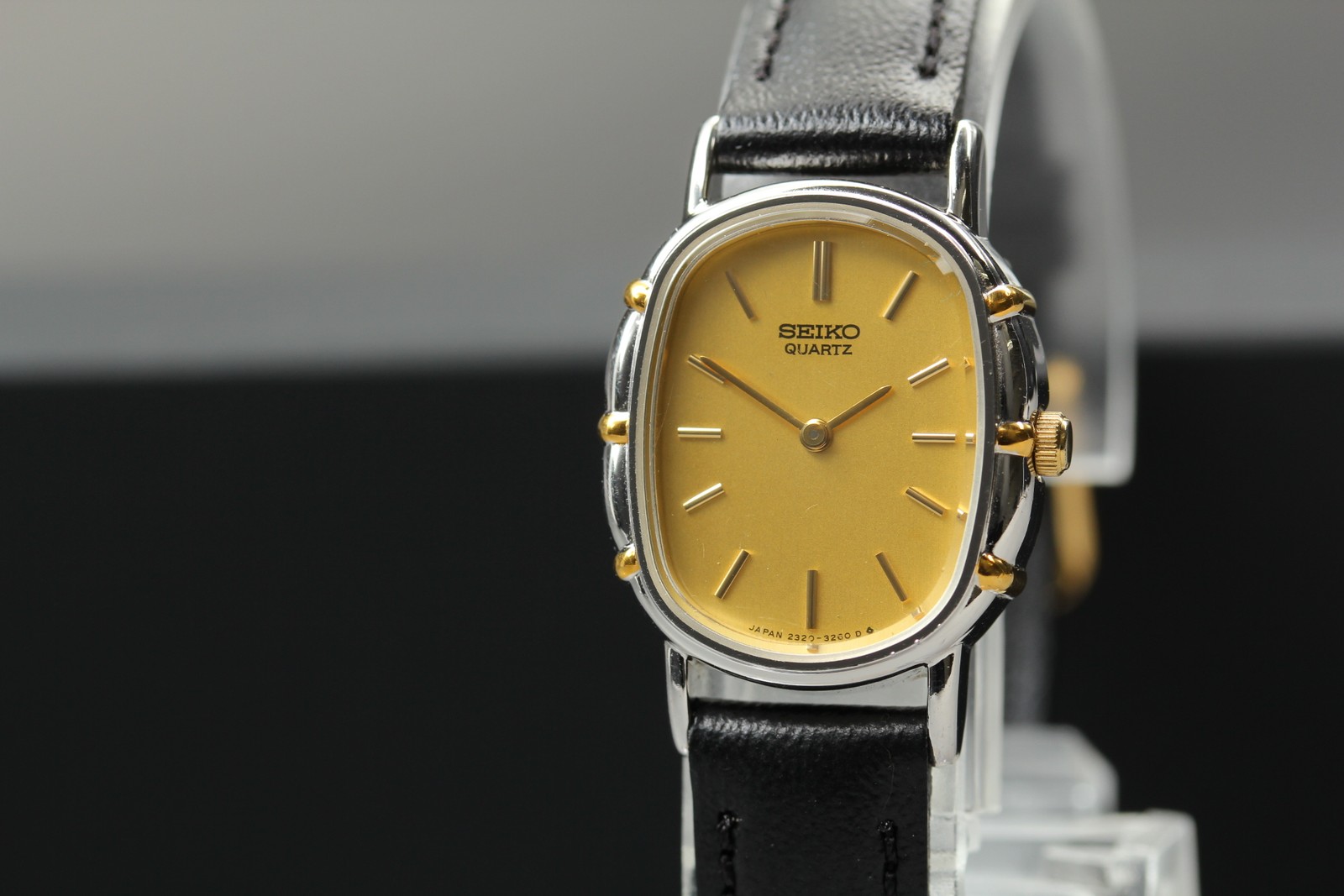 Vintage 1981 N MINT Quartz Seiko Socie 2320-6610 Tank GPDP Womens Watch JAPAN