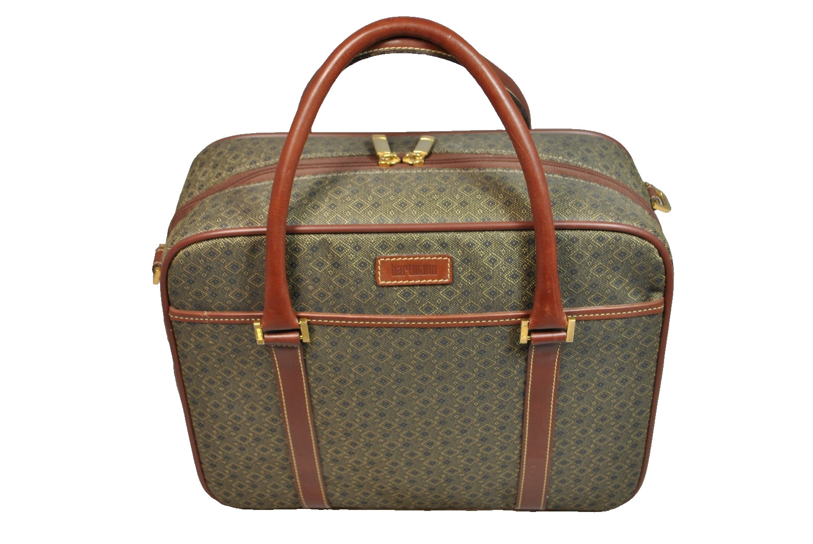 Hartmann Diamond Jacquard Weekender Carry-on Satchel Hartmann Diamond Jacquard Weekender Carry-on Satchel
