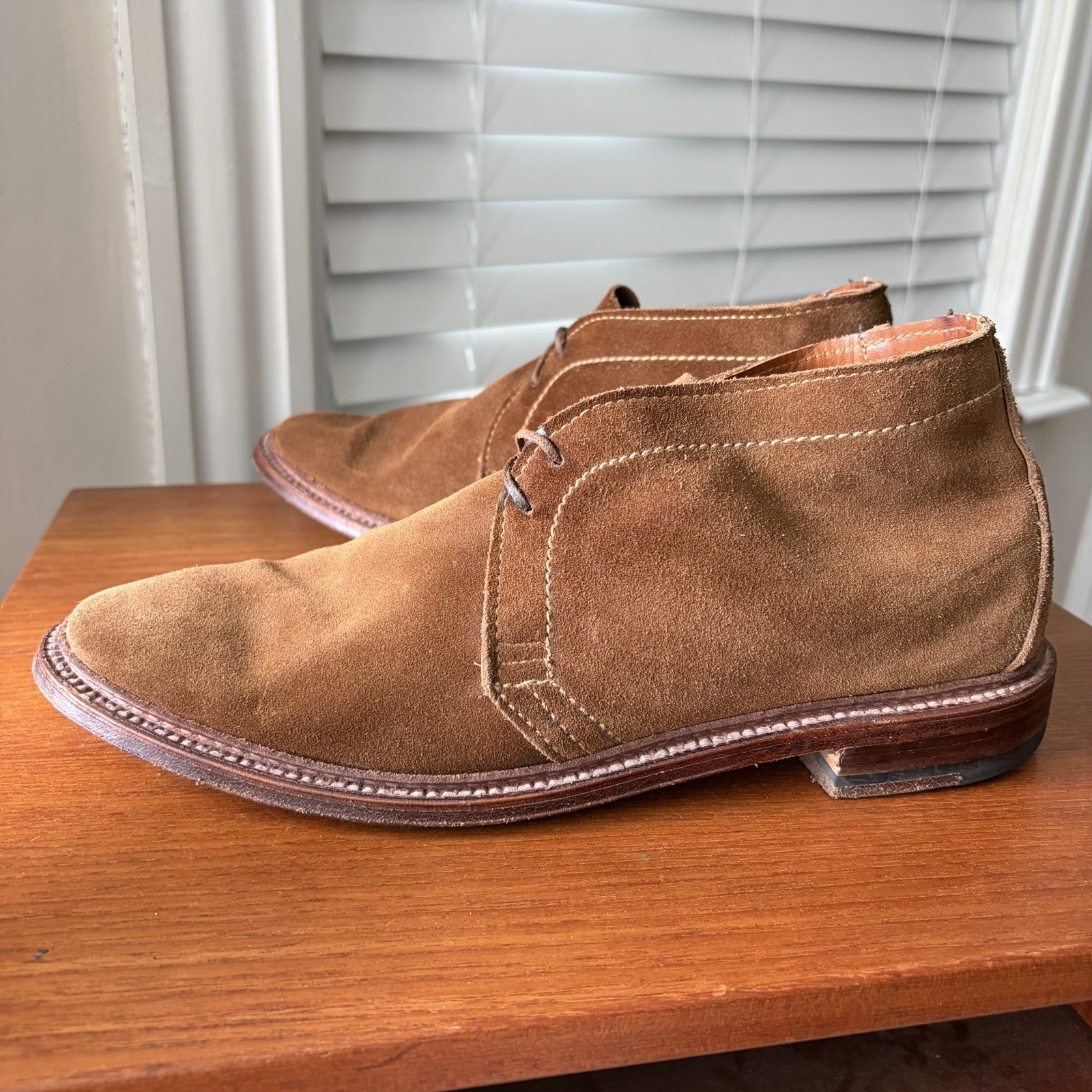 ALDEN 11D UNLINED SNUFF SUEDE CHUKKA BOOTS LEYDON 1493 11 D