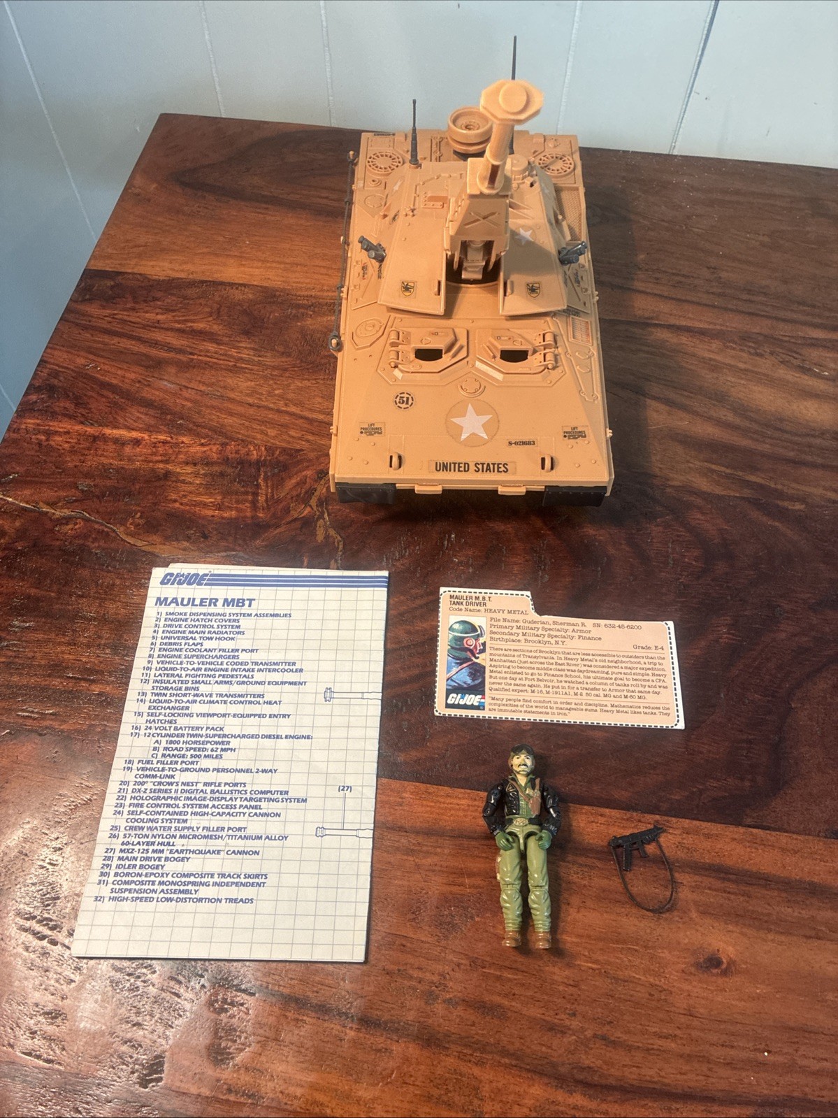 G.I. Joe Mauler MBT Tank 100% Complete w/ Plans, Heavy Metal w Card No MIC ARAH G.I. Joe Mauler MBT Tank 100% Complete w/ Plans, Heavy Metal w Card No MIC ARAH