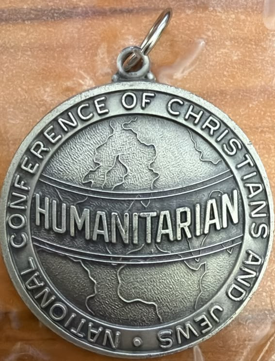 Vintage 1997 National Conference Christians Jews Humanitarian Medal Joseph Lache Vintage 1997 National Conference Christians Jews Humanitarian Medal Joseph Lache