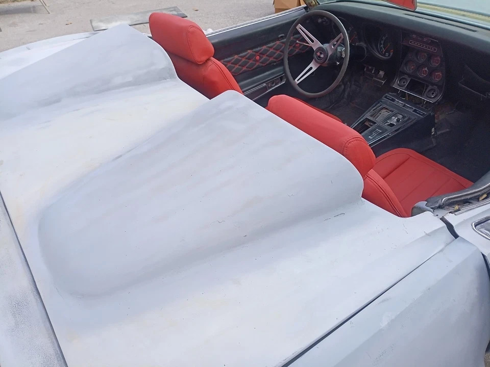 Custom c3 corvette convertible Tonneau cover rear trunk deck molded
