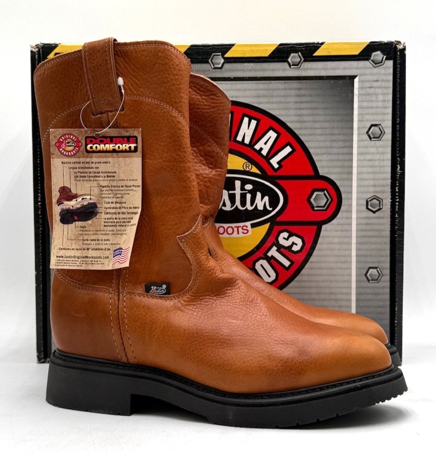Justin Boots COPPER CAPRICE Men\'s NEW Work Boots Brown Multiple Sizes