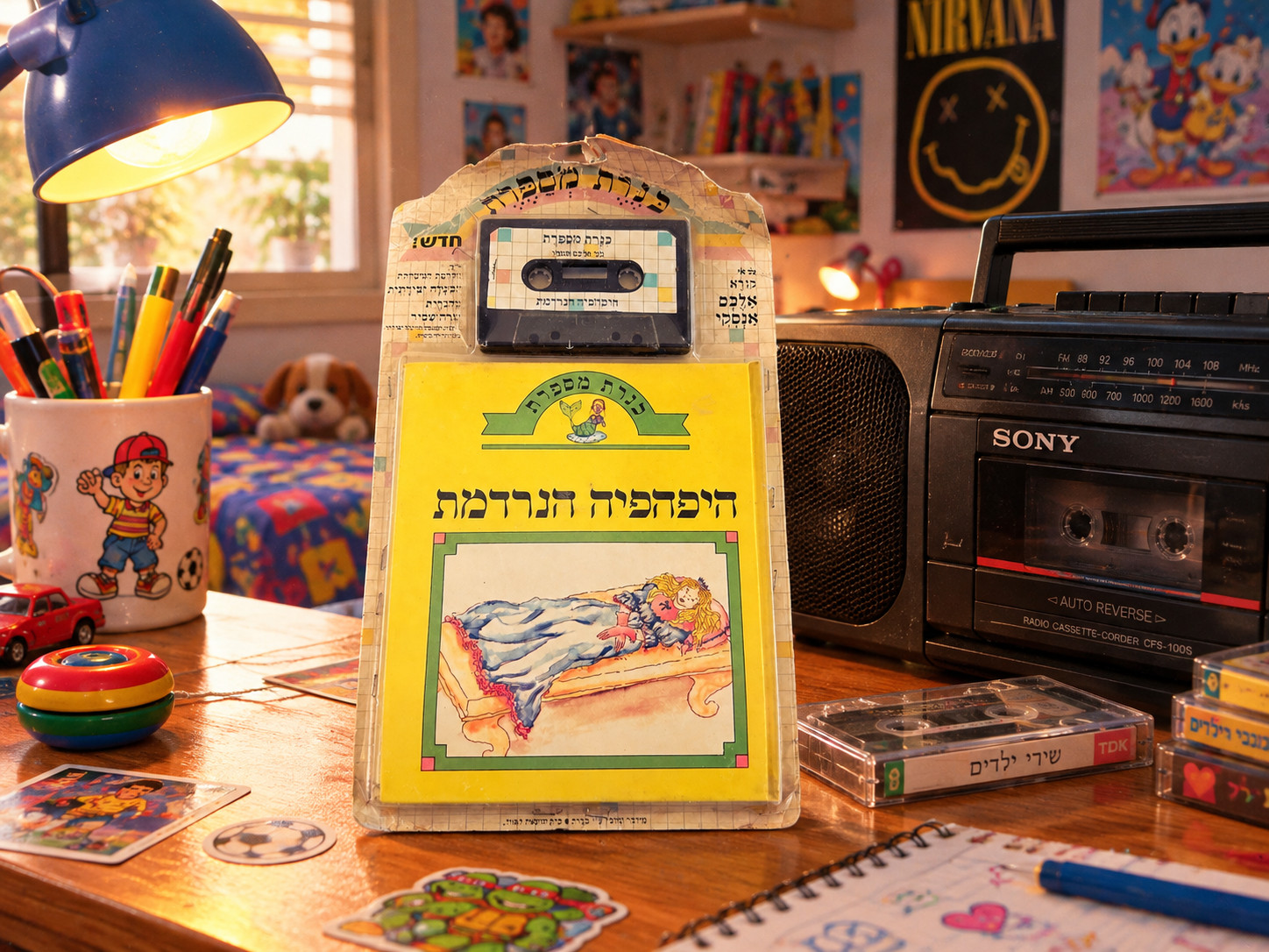 Vintage Hebrew 🌈RaRe🌈 Children’s Book | היפהפיה הנרדמת ספר וקלטת אלכס אנסקי Vintage Hebrew 🌈RaRe🌈 Children’s Book | היפהפיה הנרדמת ספר וקלטת אלכס אנסקי