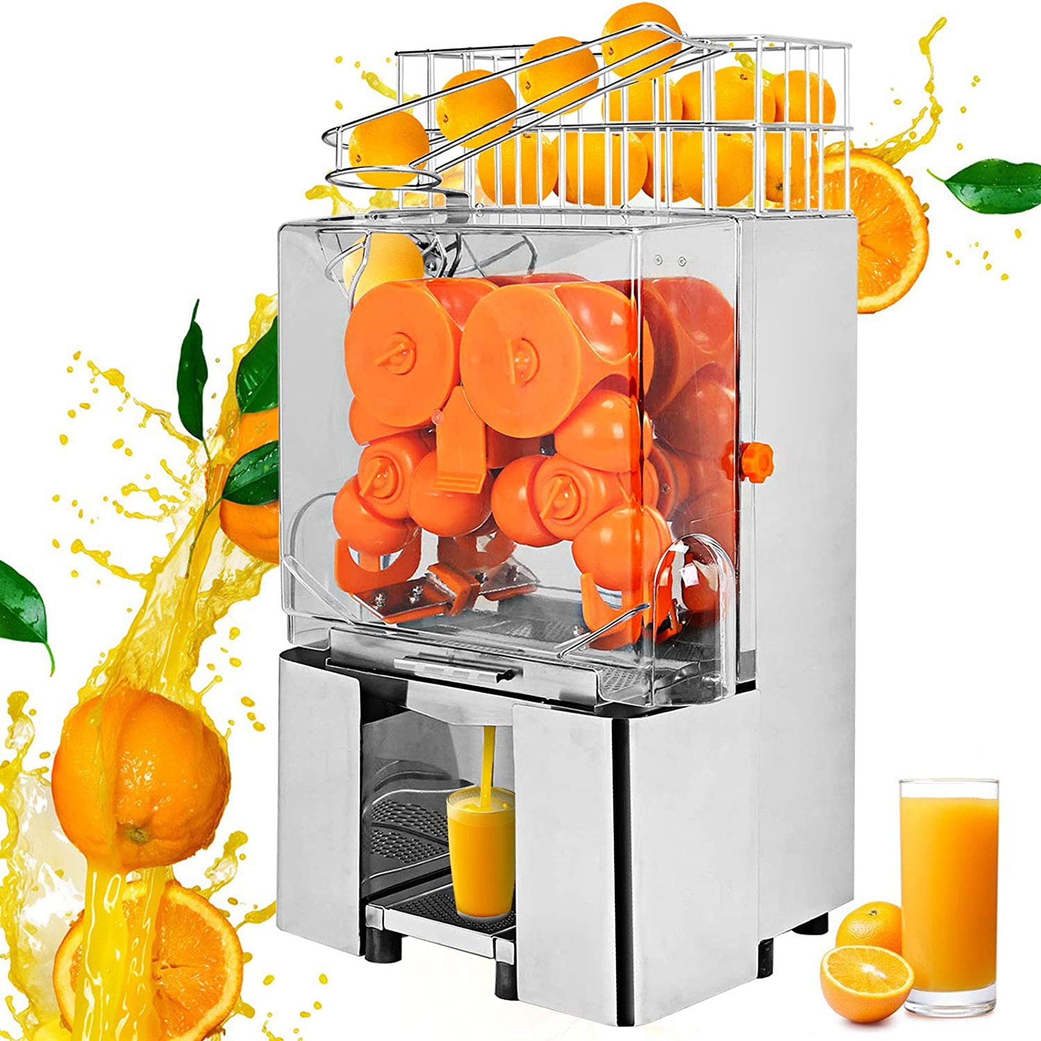 120W Commercial Automatic Orange Squeezer Grapefruit Juicer High-Speed Squeezer