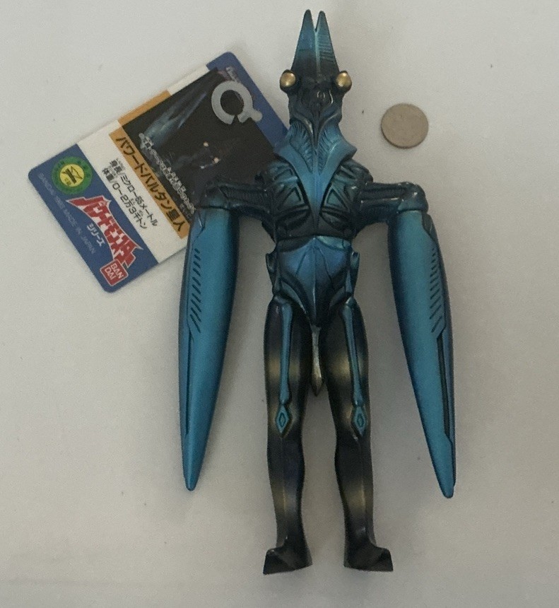 Vintage 1993 Bandai Ultraman Powered Alien Baltan Sofubi Vinyl Figure w/ Tag Vintage 1993 Bandai Ultraman Powered Alien Baltan Sofubi Vinyl Figure w/ Tag