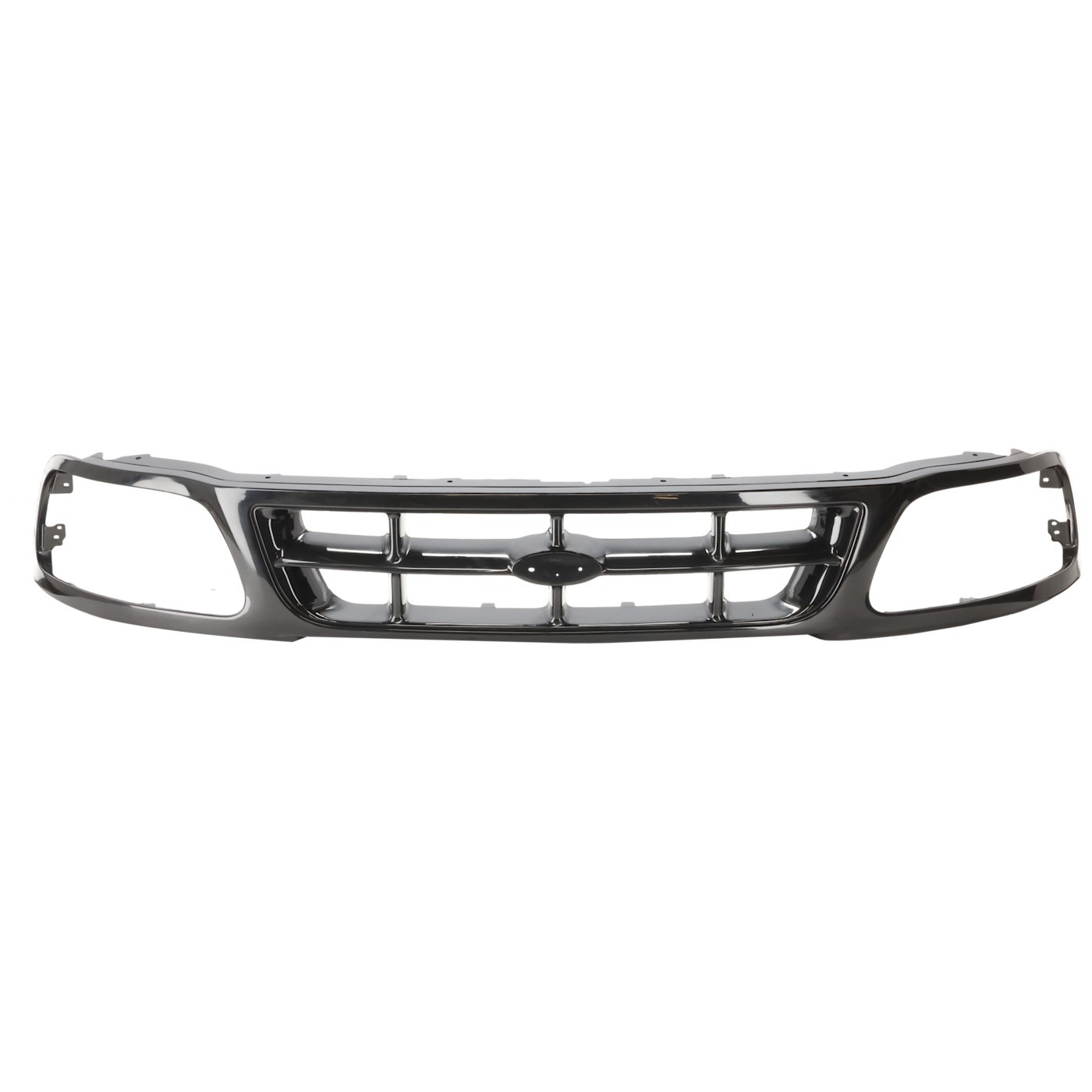 Grille Assembly Fits Ford F-150 1997-1998 RWD Models (New Body For 1997) Black