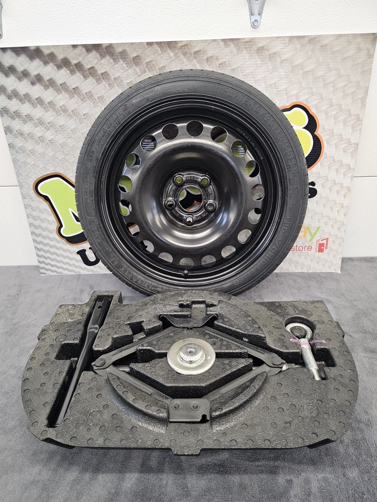 2016-2019 Chevrolet Cruze 115 70 16 Spare Tire With Jack And Tools OEM
