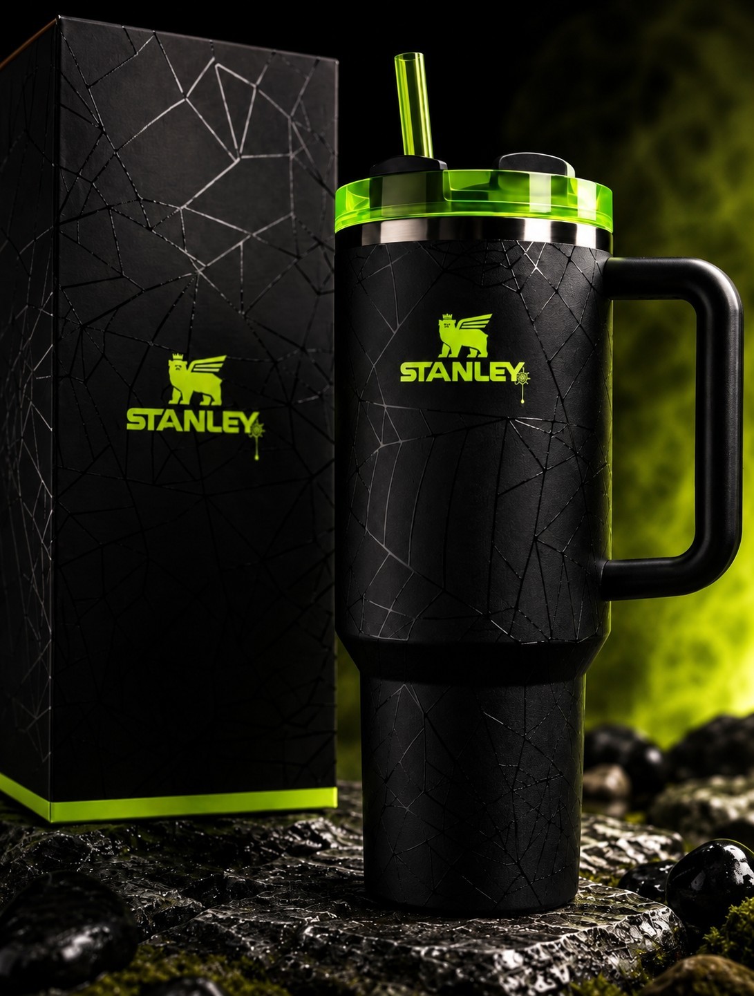 Stanley Halloween Web Glow H2.0 40oz Tumbler Limited Edition- New Fast Shipping