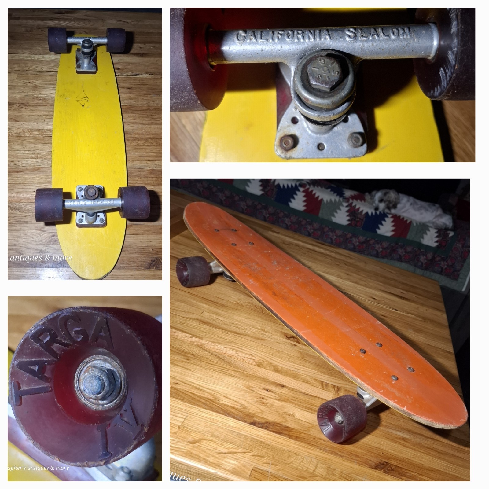 Rare vintage Fiberglass & wood skateboard Targa wheels CALIFORNIA SLALOM trucks Rare vintage Fiberglass & wood skateboard Targa wheels CALIFORNIA SLALOM trucks