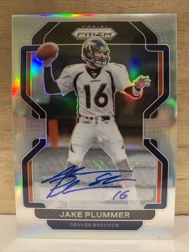 Jake Plummer 2021 Panini Prizm Silver Prizm Auto #207 Auto Jake Plummer 2021 Panini Prizm Silver Prizm Auto #207 Auto